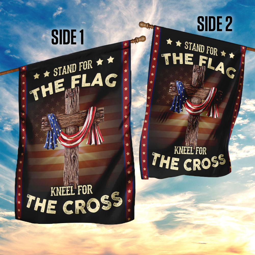 Stand For The Flag Kneel For The Cross Flag