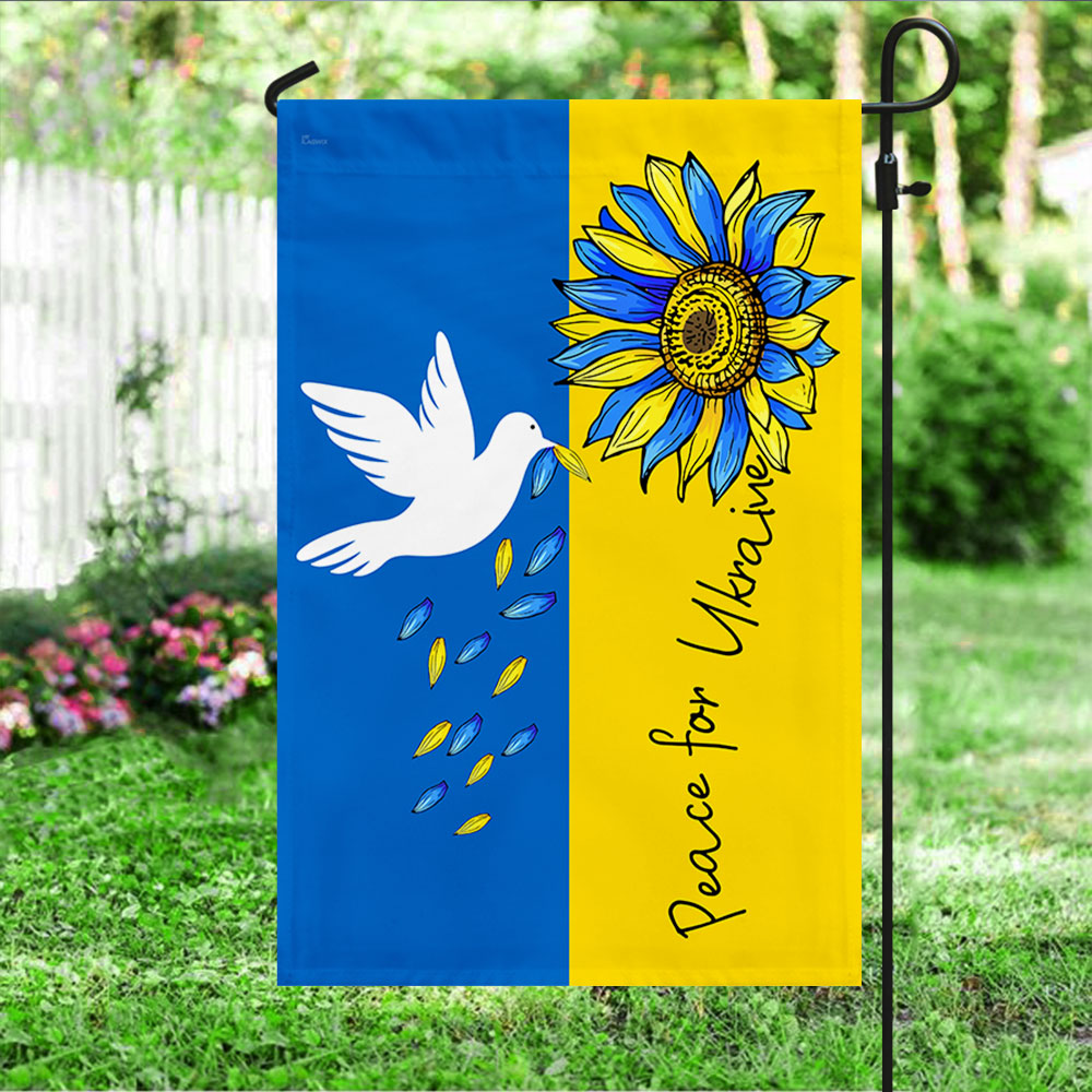 Peace For Ukraine Flag