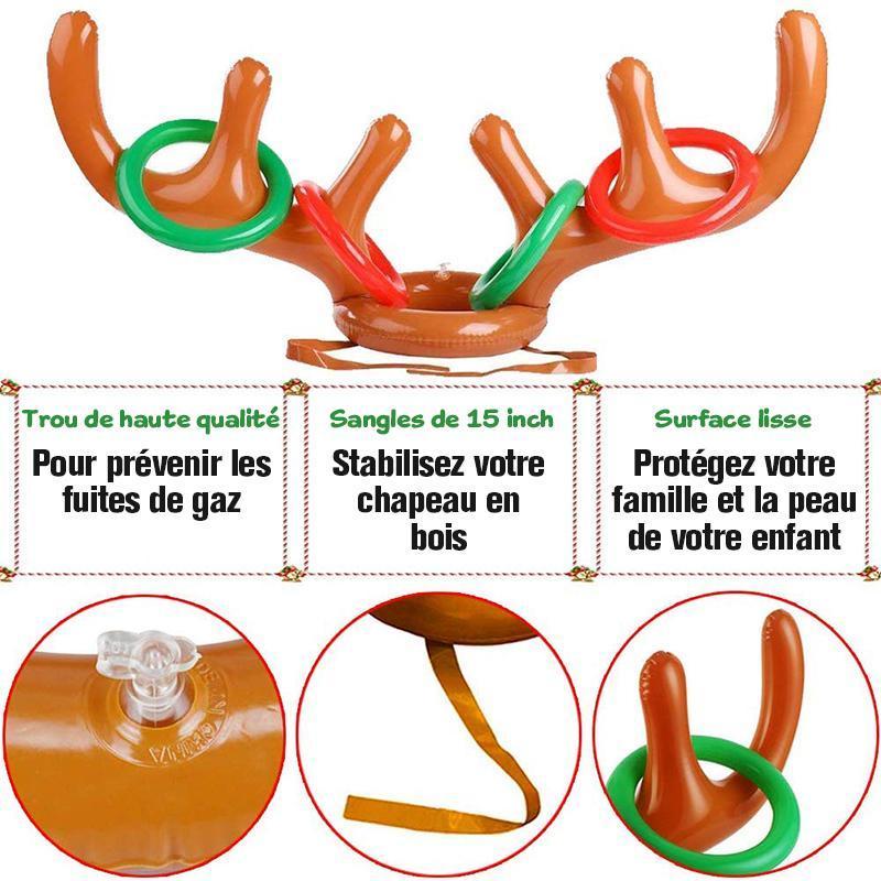 Weihnachts-Rentier-Holzring-Wurfspiel | Brehn