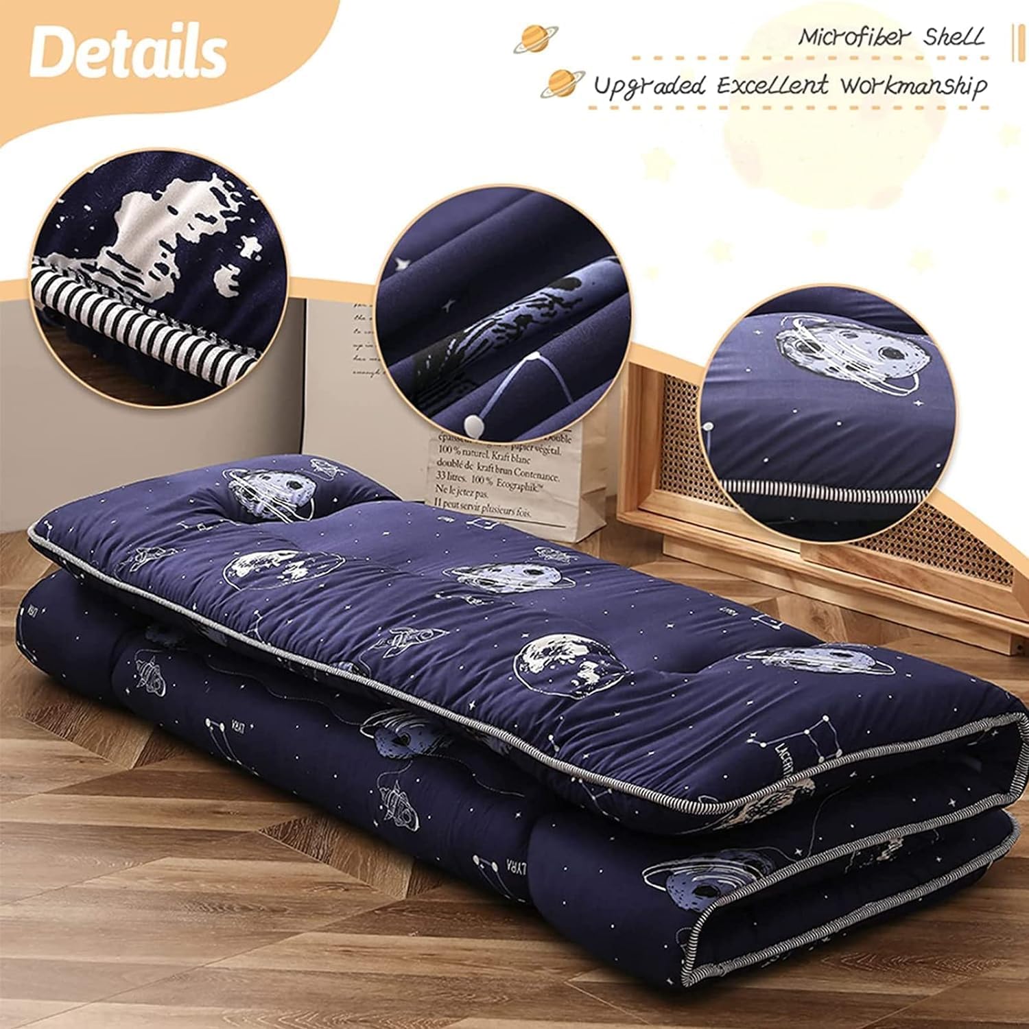 Foldable Japanese Futon Floor Mattress with Memory Foam Support – Arivon