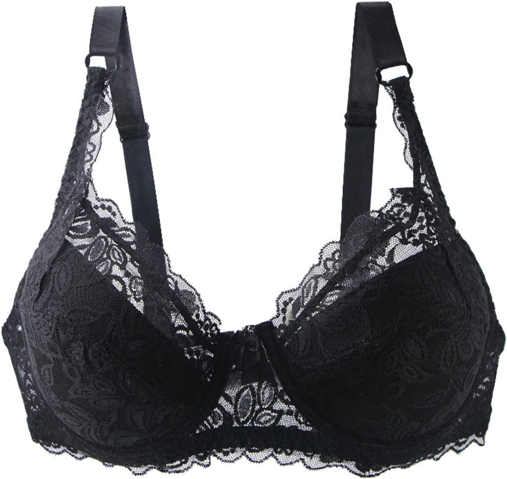 Sexy plus-size lace bra