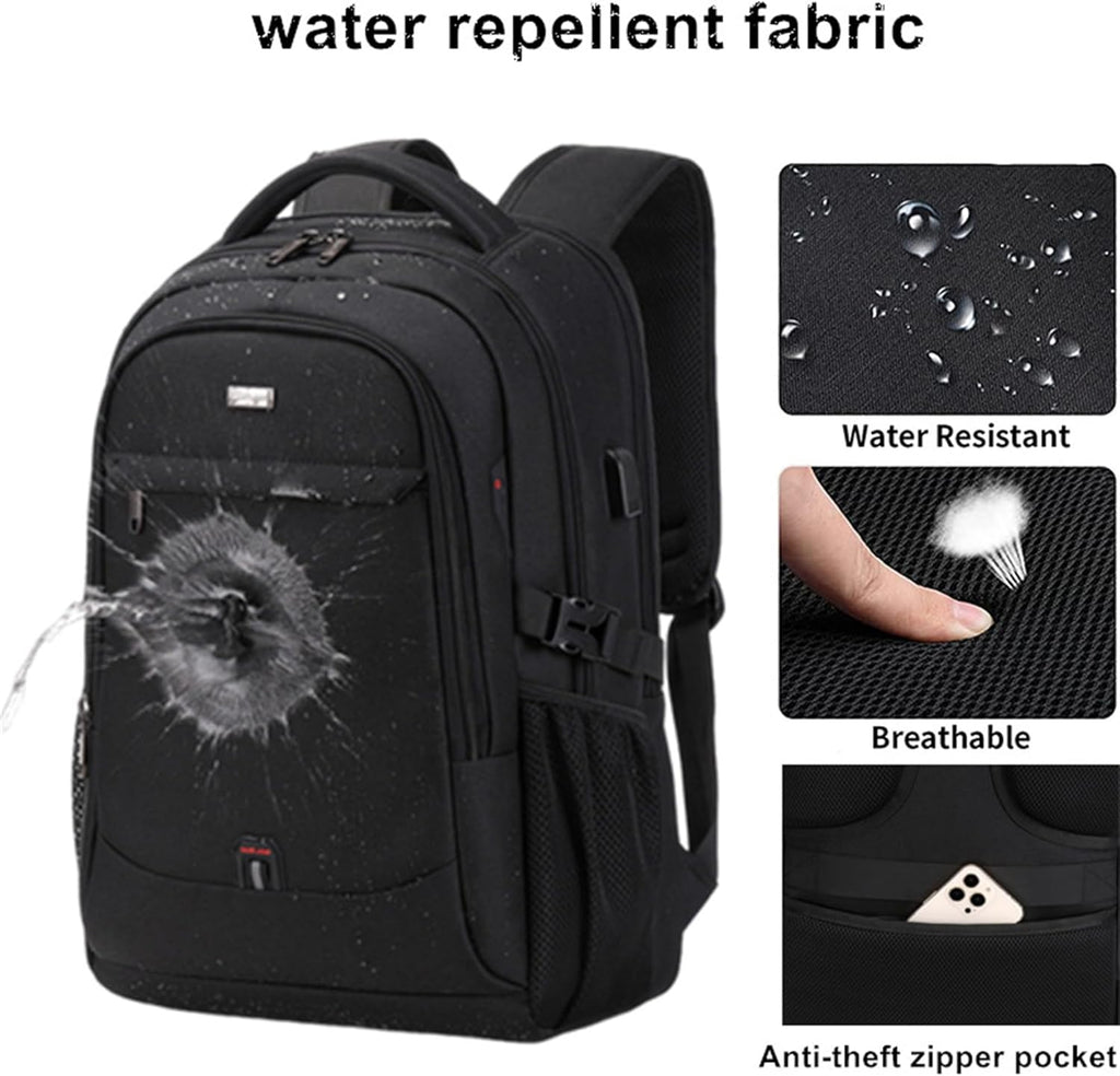 Water-Resistant Laptop & Travel Backpack with Organised Compartments
