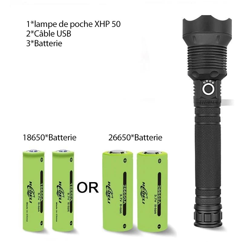 2023 Neujahrs-Limited-Time-Verkauf LED-Taktischer wiederaufladbarer Laser-Taschenlampe 90000 hohe Lumen-Kaufe 2 Gratis VIP-Versand | Brehn