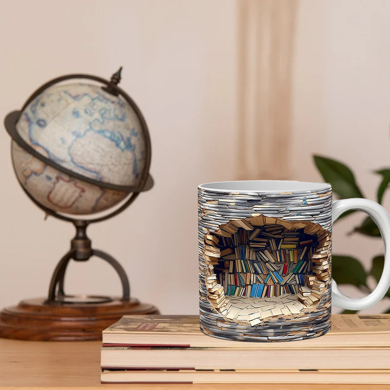 3D Bibliothek Becher Hinweis | Brehn