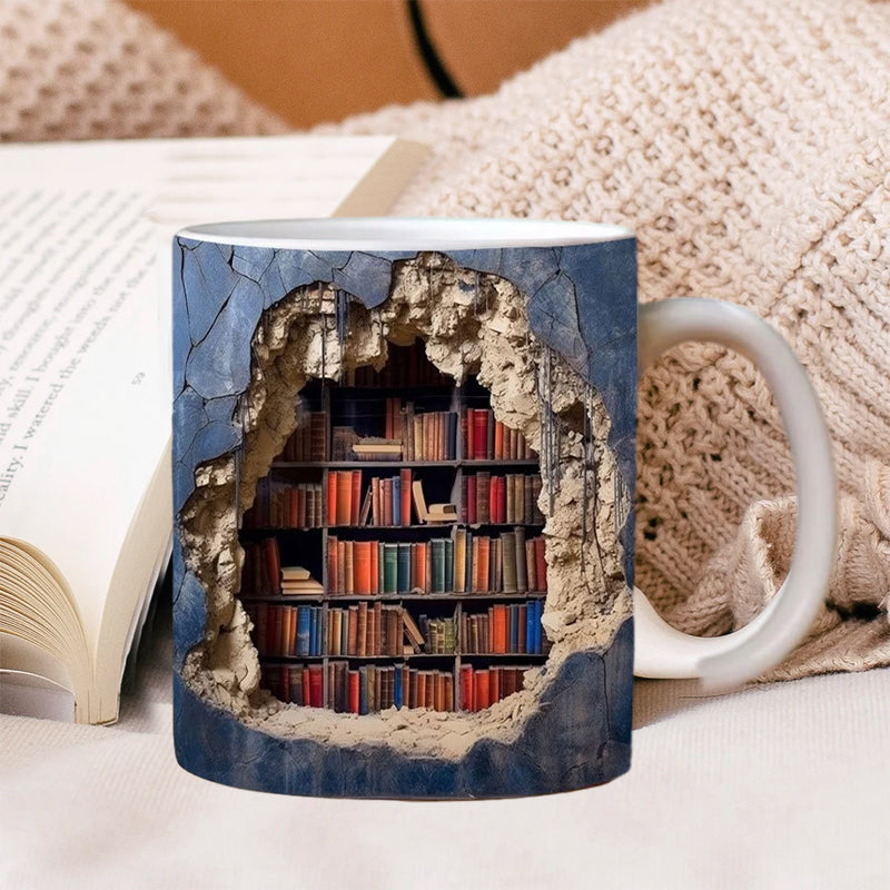 3D Bibliothek Becher Hinweis | Brehn