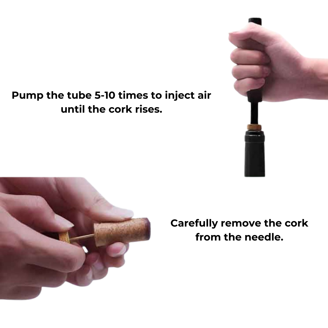 BowLift | WineLuxe Air Pressure Wine Opener – Stainless Steel & Ergonomic Design