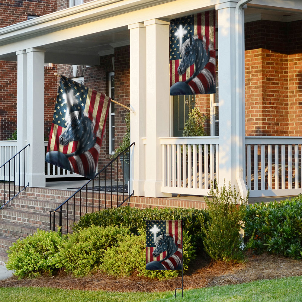 Patriot Horse American Flag