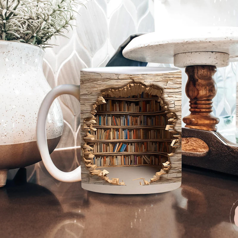 3D Bibliothek Becher Hinweis | Brehn