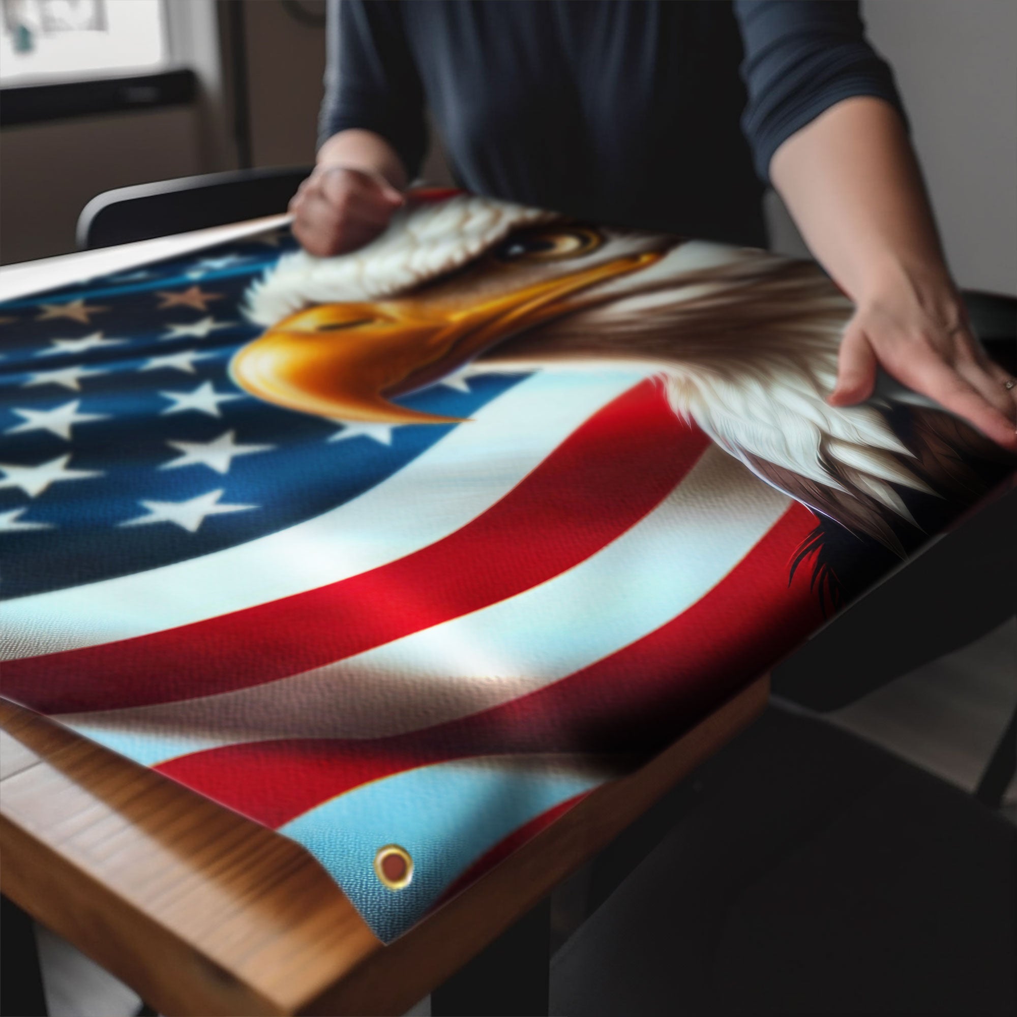Flagwix American Flag, America Patriotic Eagle American Grommet Flag 3-Day Shipping