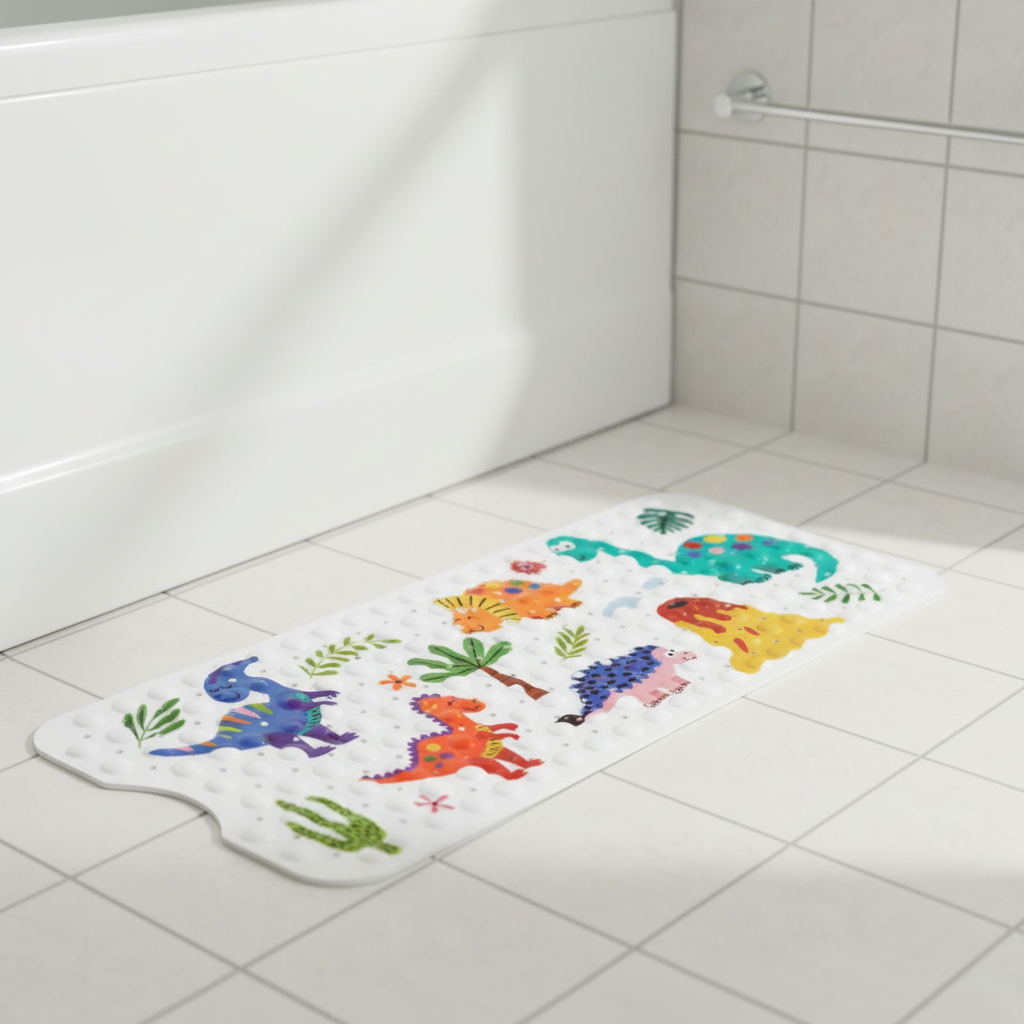 Anti-slip shower mat with suction cups - SafeSplash