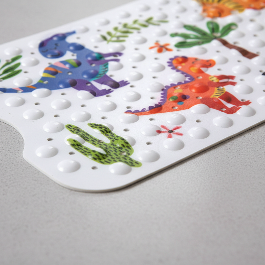 Anti-slip shower mat with suction cups - SafeSplash