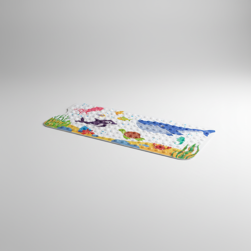 Anti-slip shower mat with suction cups - SafeSplash