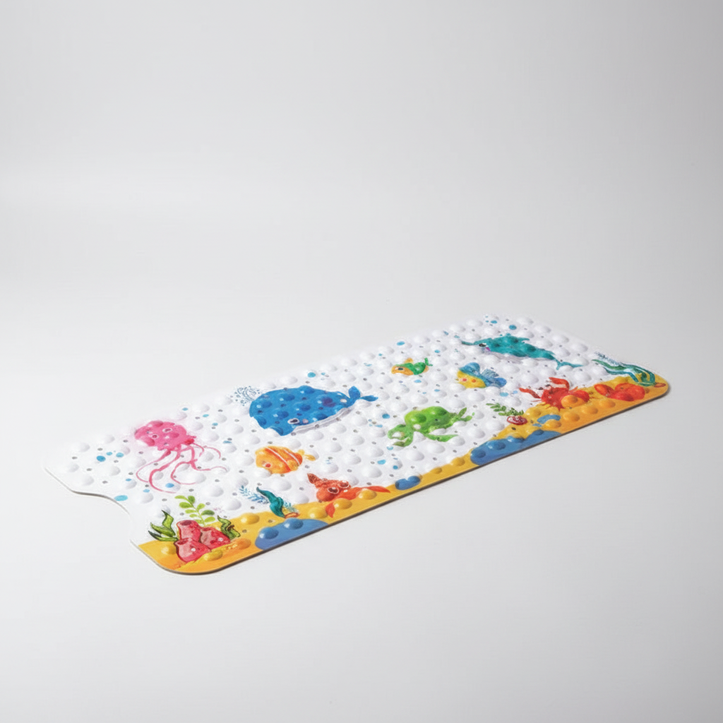 Anti-slip shower mat with suction cups - SafeSplash