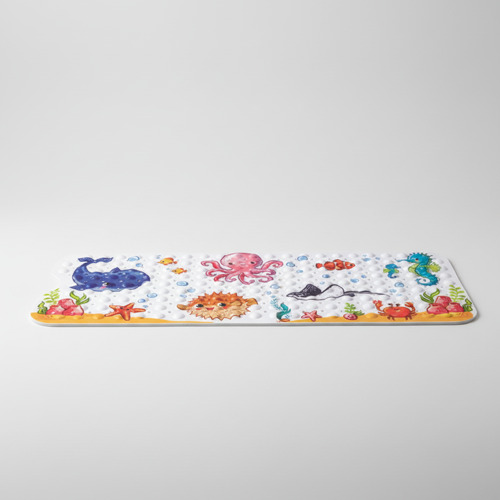 Anti-slip shower mat with suction cups - SafeSplash