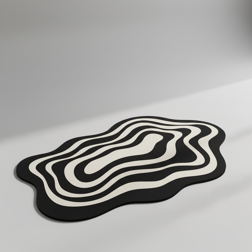 Anti-slip bathroom mat rubber - DryWave