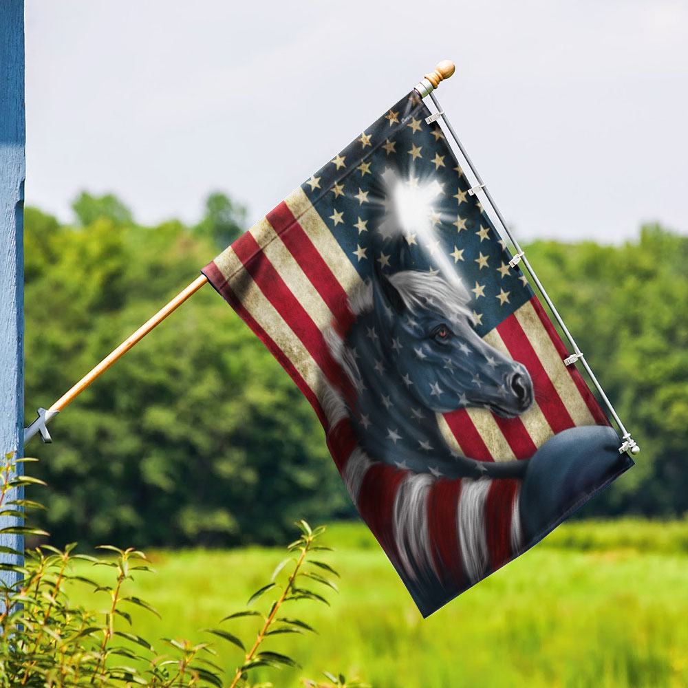 Patriot Horse American Flag