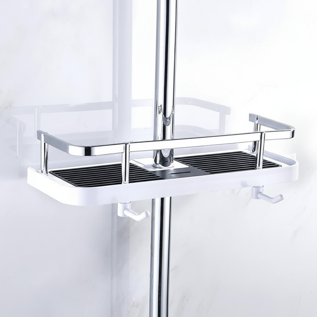 Bathroom Shower Shelf With Suction Cup - Griplyst