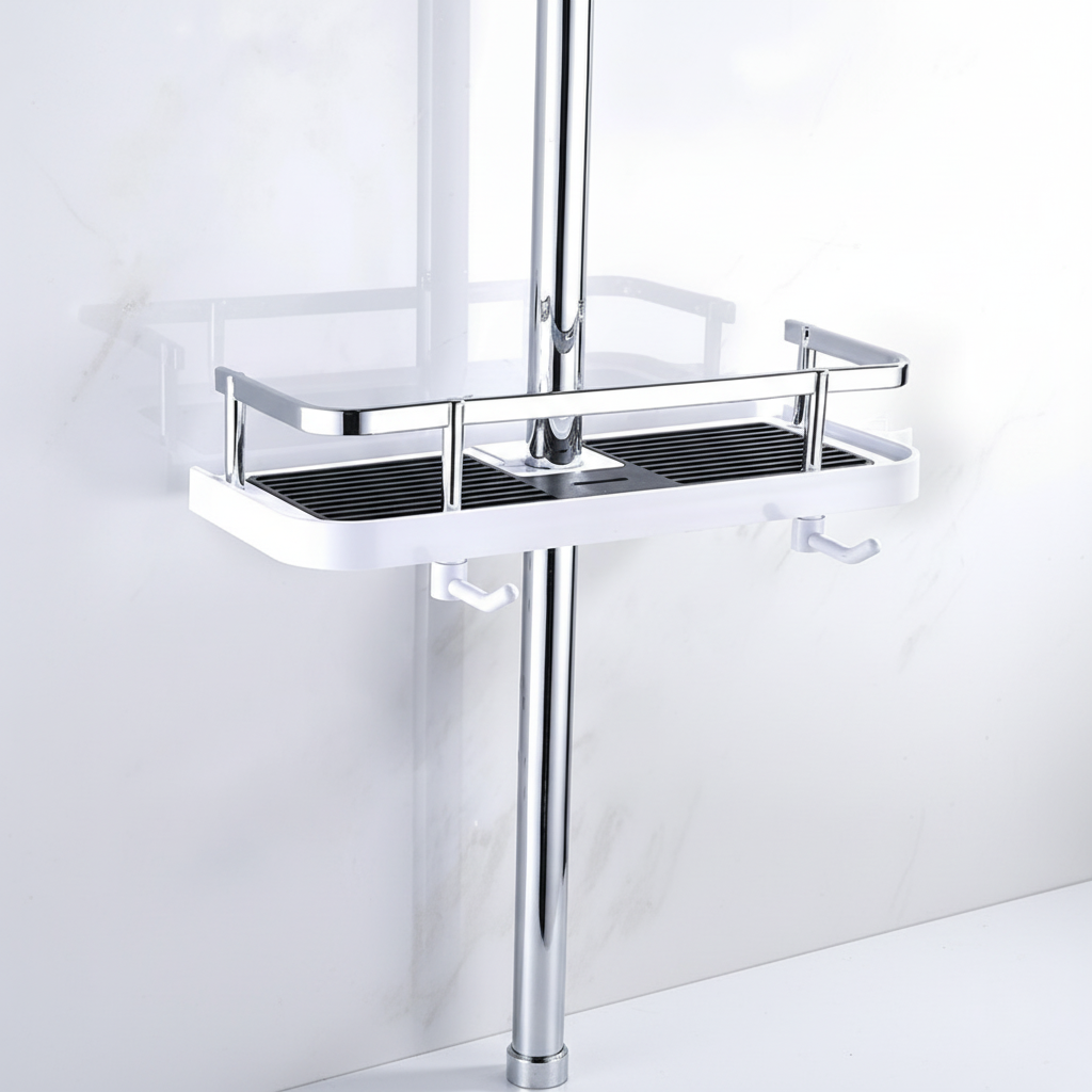 Bathroom Shower Shelf With Suction Cup - Griplyst