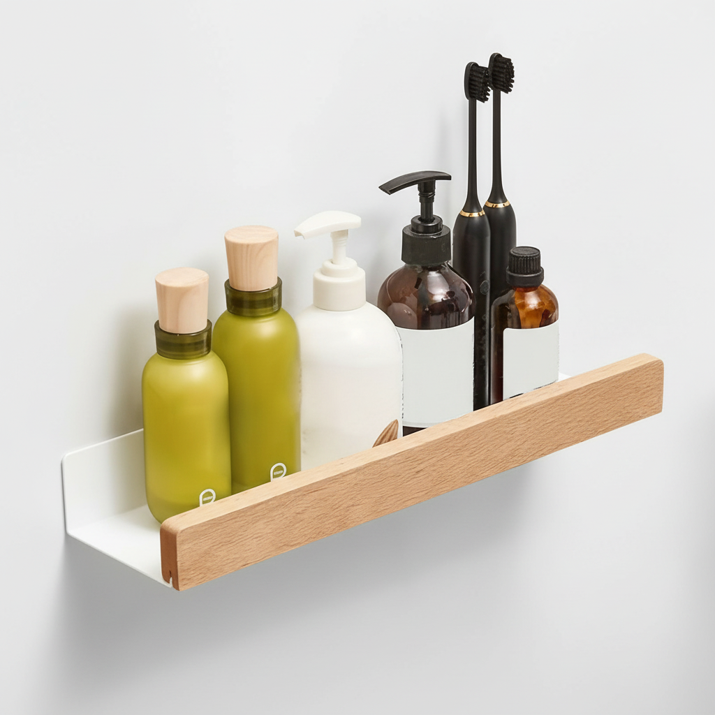 Bore-free wall shelf made of plastic - Shelfify