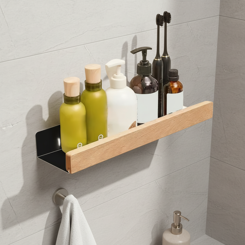 Bore-free wall shelf made of plastic - Shelfify