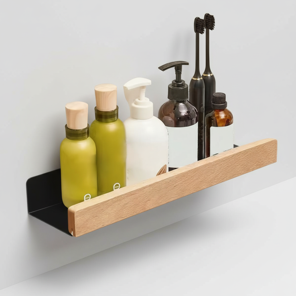 Bore-free wall shelf made of plastic - Shelfify