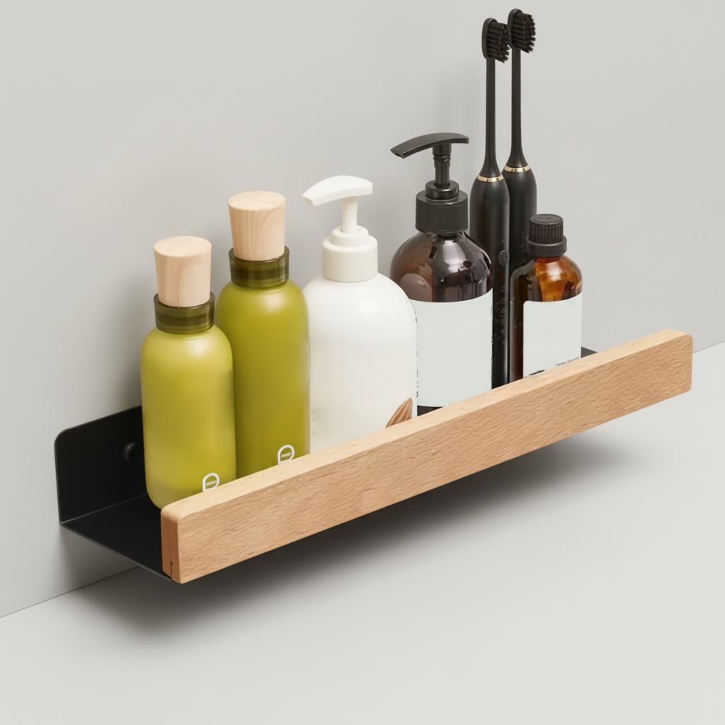 Bore-free wall shelf made of plastic - Shelfify