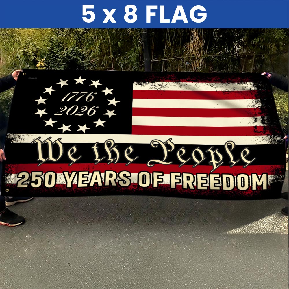 We The People 250 Grommet Flag for Semiquincentennial 3-Day Shipping