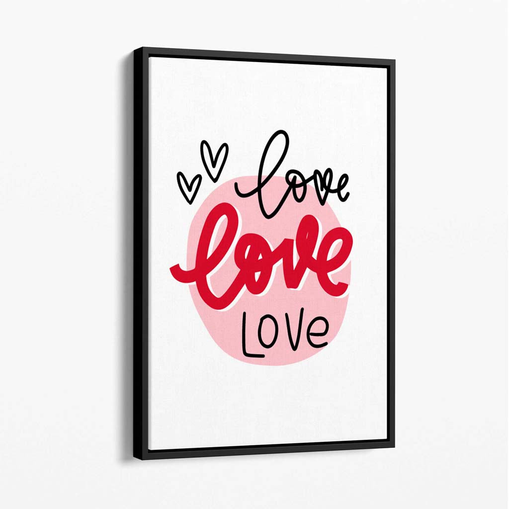Circle of Love Canvas Print | Bowlift