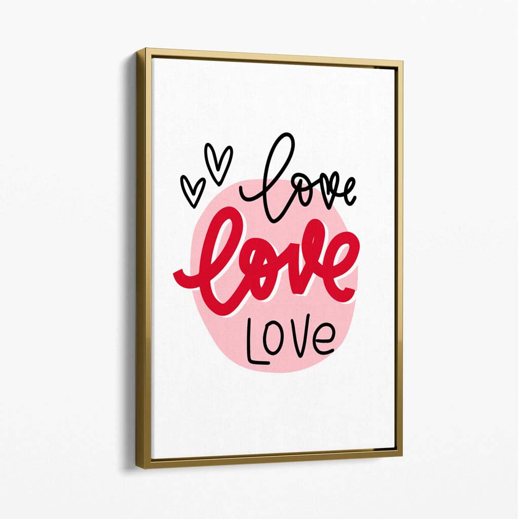 Circle of Love Canvas Print | Bowlift