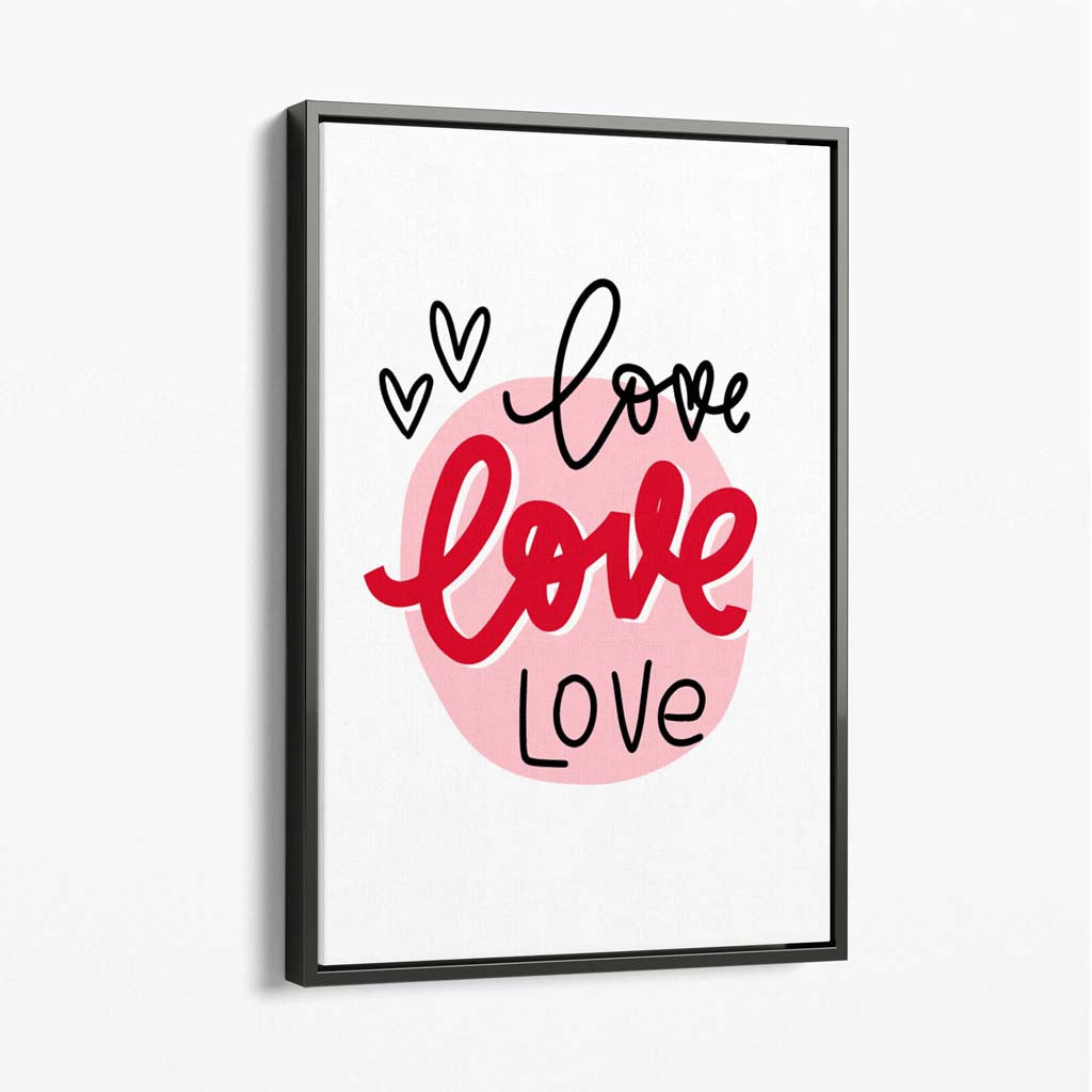 Circle of Love Canvas Print | Bowlift
