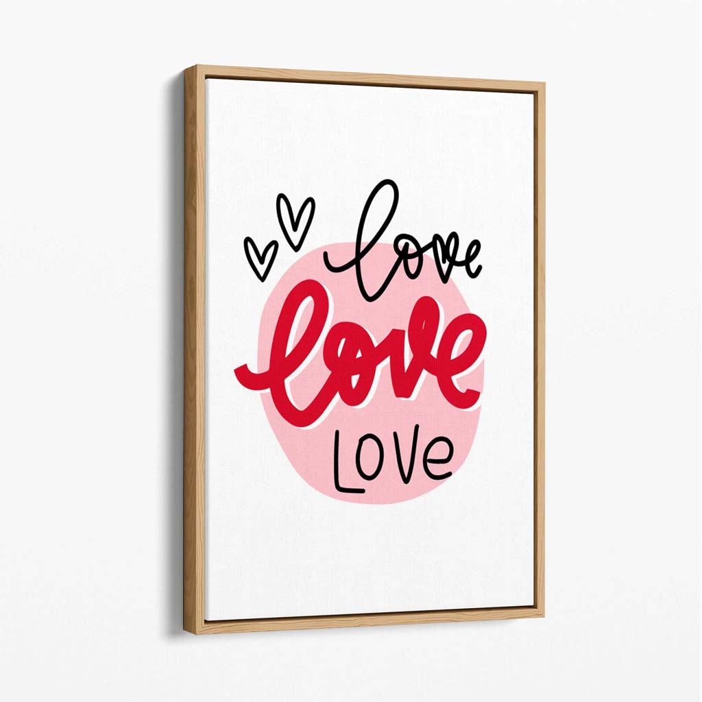 Circle of Love Canvas Print | Bowlift