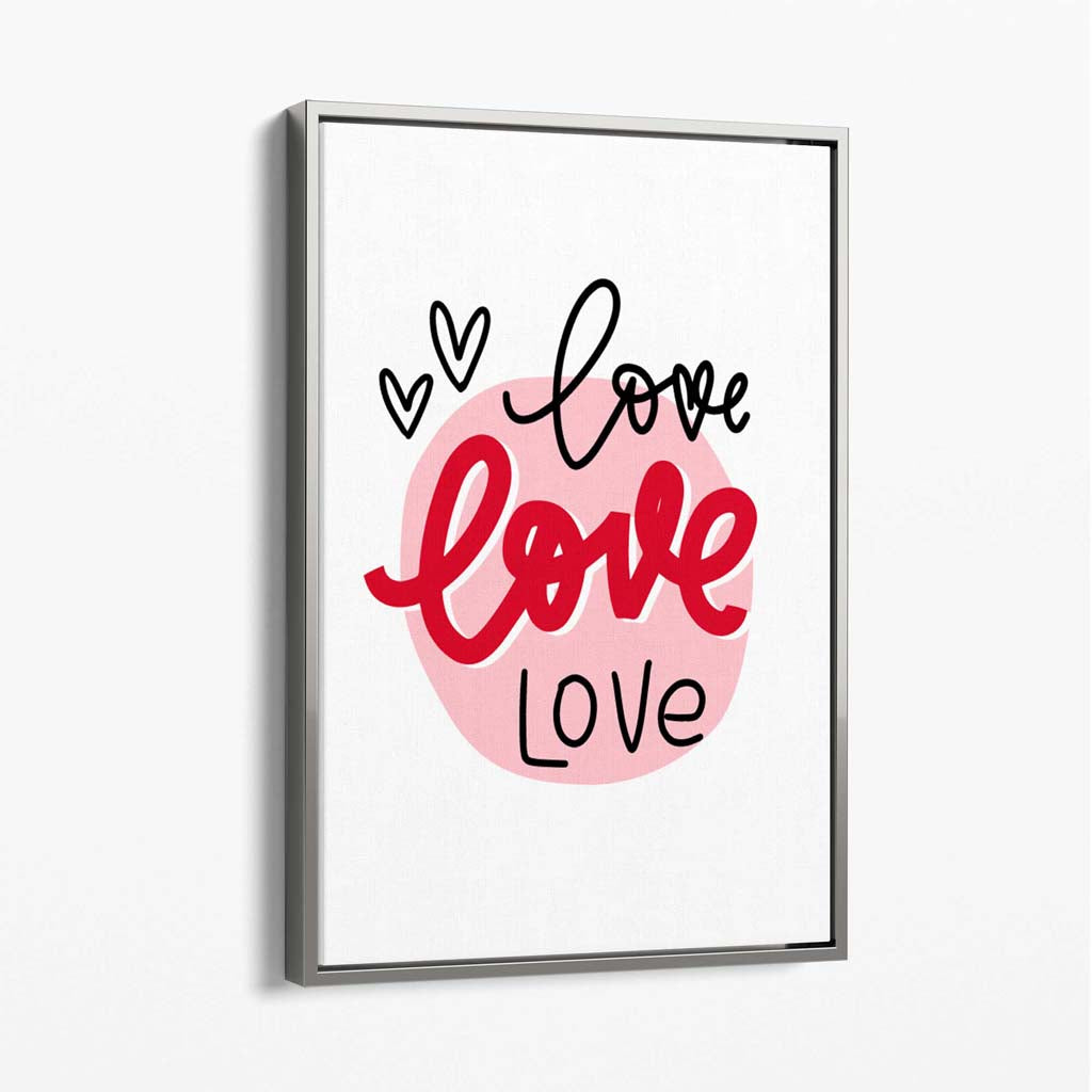 Circle of Love Canvas Print | Bowlift