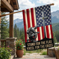 American Flag with Cross Veterans Day Christ Flag