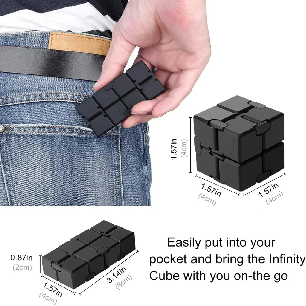 Compact Infinity Fidget Cube - Fluxon