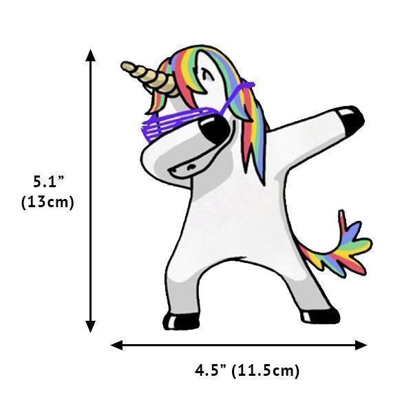Dabbing Unicorn Vinyl Decal Sticker | Brehn