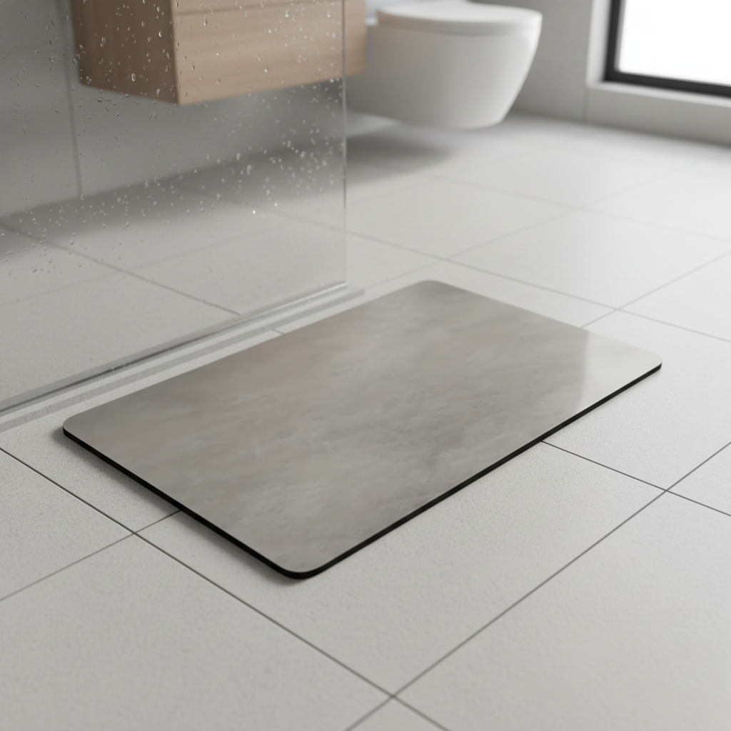 Diatomaceous earth bathroom mat - Diatomaceous