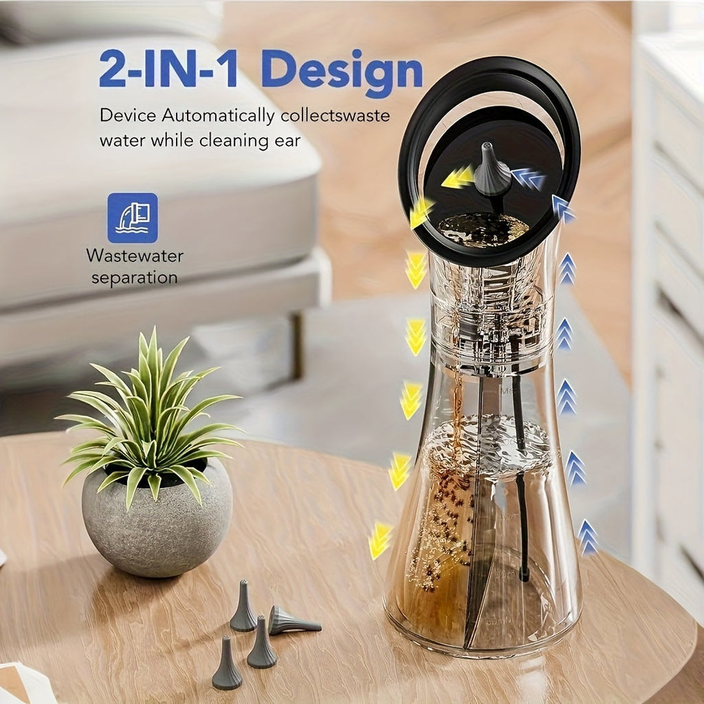 Electric Ear Wax Removal Device with Water Irrigation and Three Pressure Settings