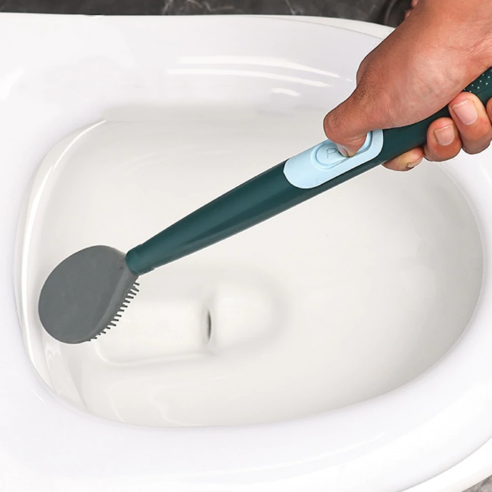 Ergonomic Toilet Brush with Holder - GlideScrub