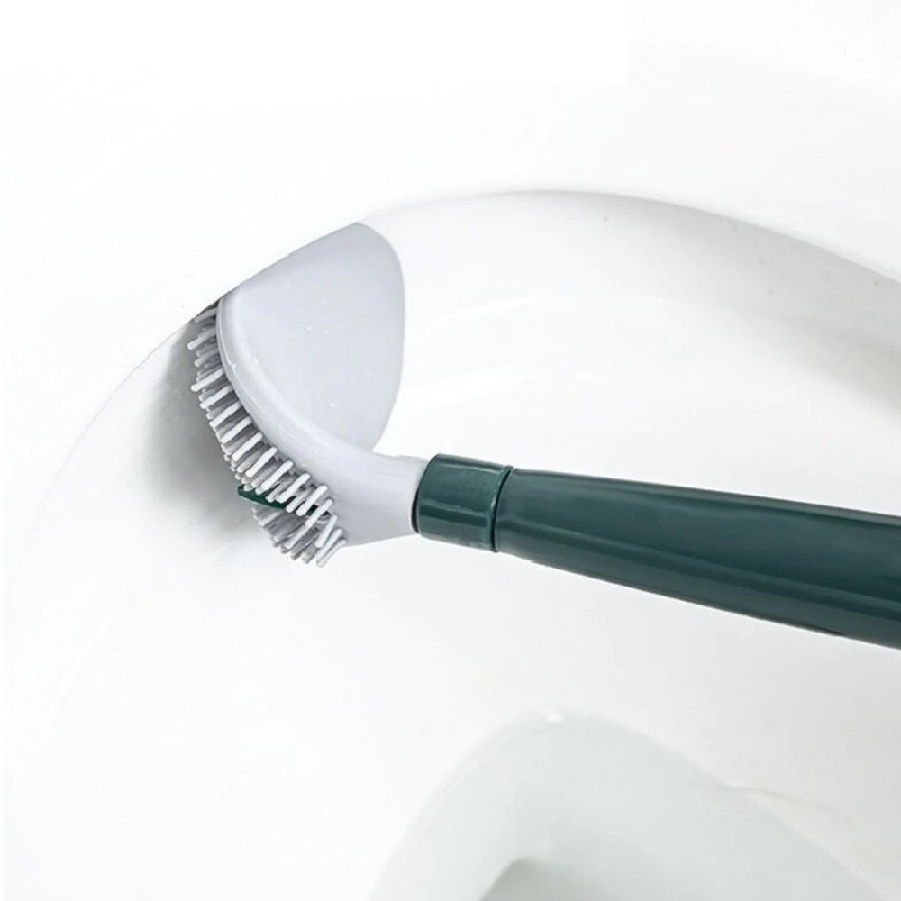 Ergonomic Toilet Brush with Holder - GlideScrub