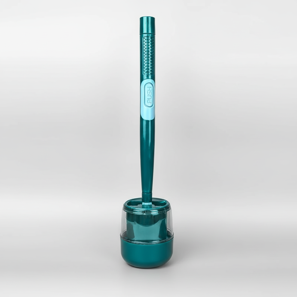 Ergonomic Toilet Brush with Holder - GlideScrub