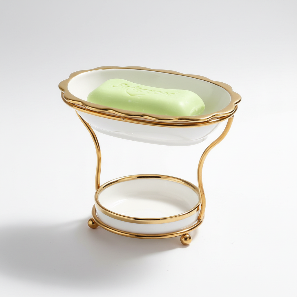 Raised Soap Dish Porcelain - DryGrace
