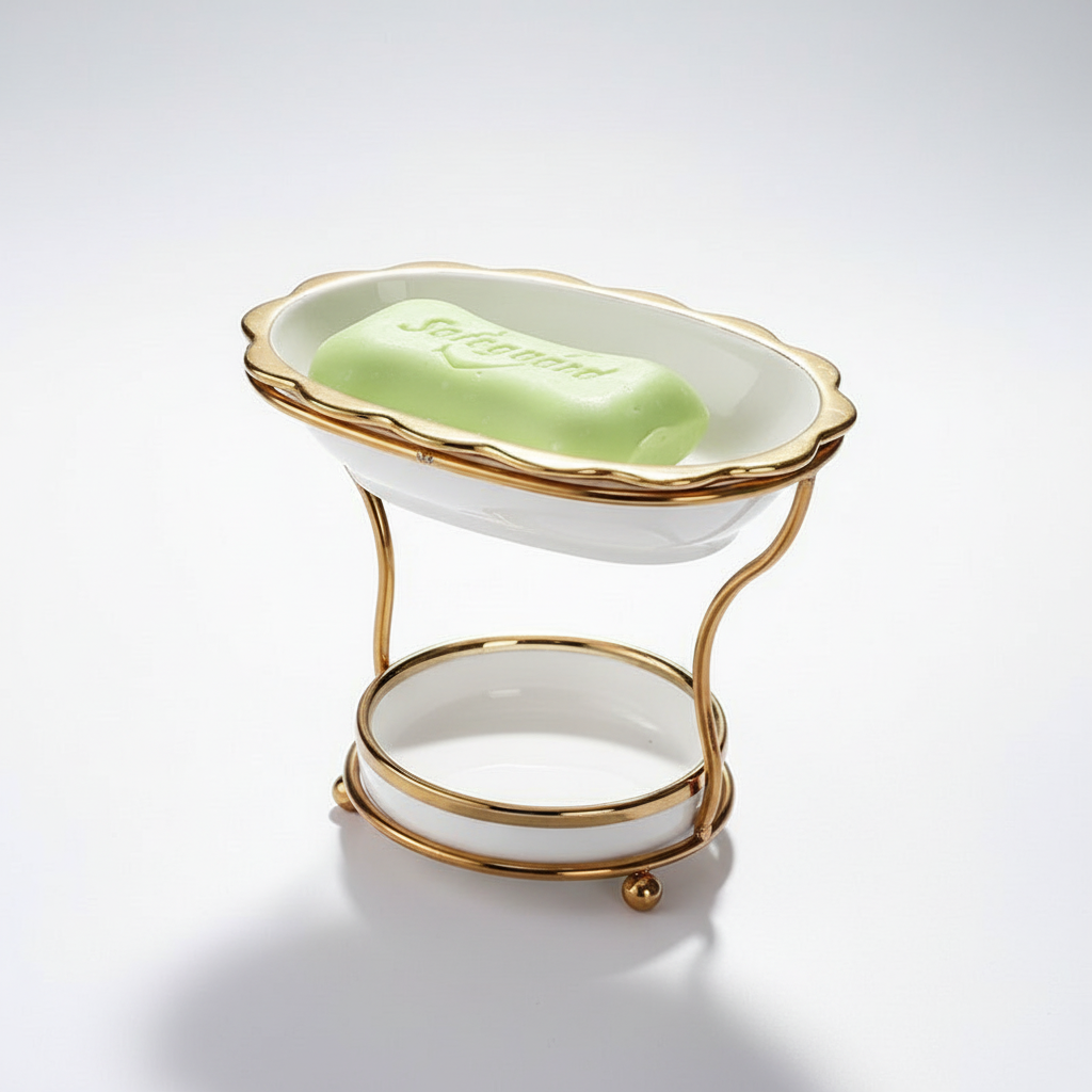 Raised Soap Dish Porcelain - DryGrace