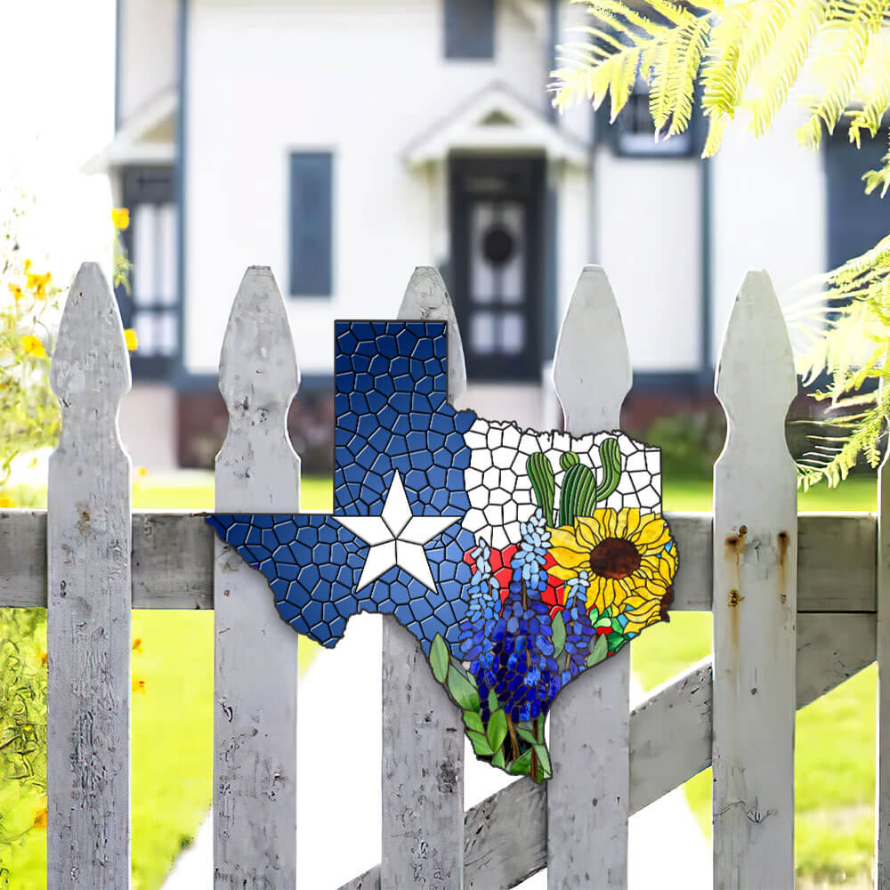 Texas Bluebonnet Metal Sign – Rustic Charm for Your Home or Garden |
