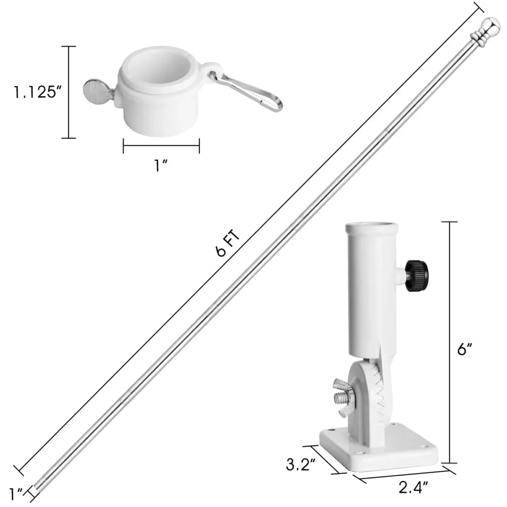 FLAGWIX Wall Mounted Flagpole For House Outside