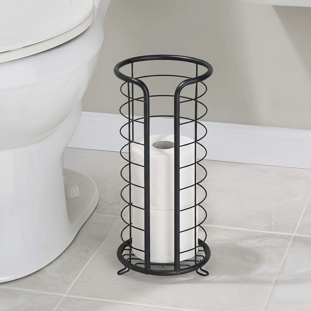 Freestanding roll holder made of stainless steel - PaperNest