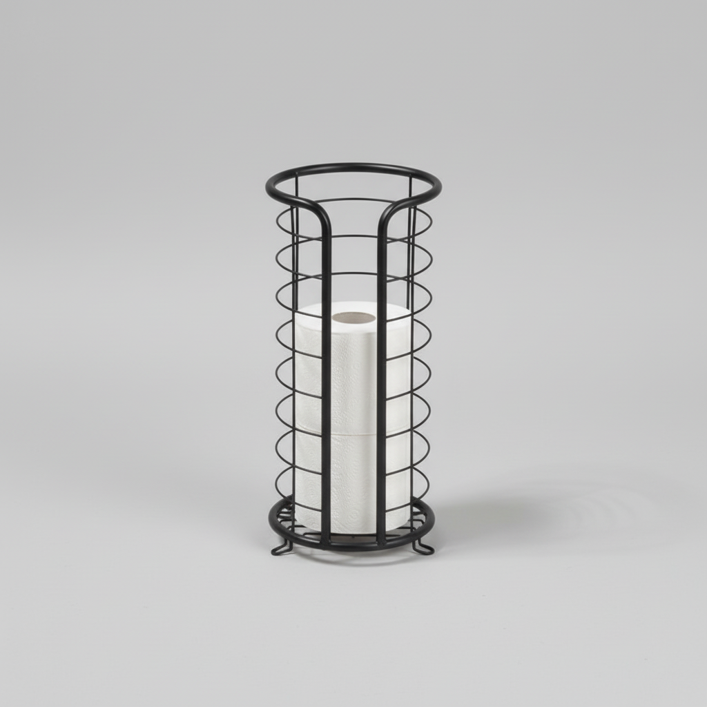 Freestanding roll holder made of stainless steel - PaperNest