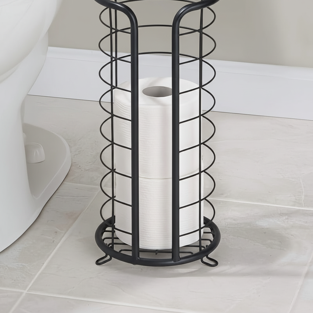 Freestanding roll holder made of stainless steel - PaperNest