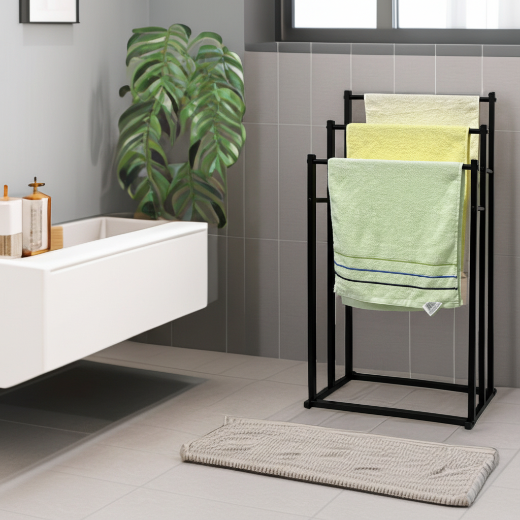 Freestanding Towel Rack Made of Steel - NeatRack