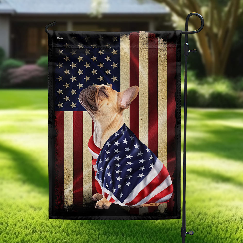 French Bulldog American Flag - Wrapped in Glory Flag 3-Day Shipping