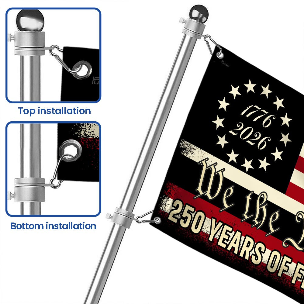 We The People 250 Grommet Flag for Semiquincentennial 3-Day Shipping